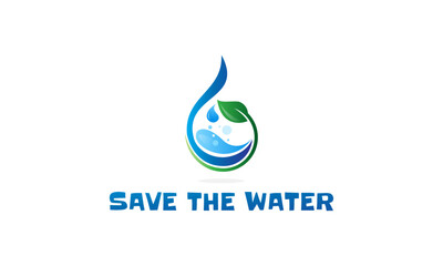 water drop environment vector green sustainable logo world water day nature 