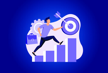 Career development illustration exclusive design inspiration