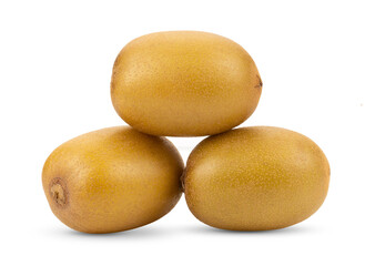 gold kiwi isolated on white