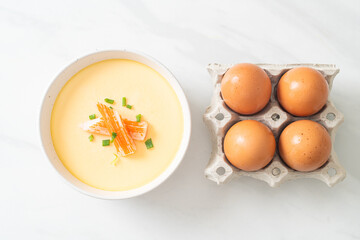 Steamed egg with crab stick