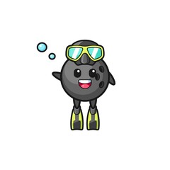 the bowling diver cartoon character