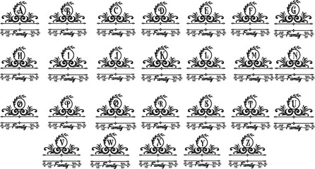 Christmas monogram .