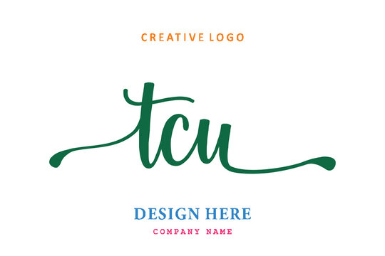 TCU lettering logo is simple, easy to understand and authoritative