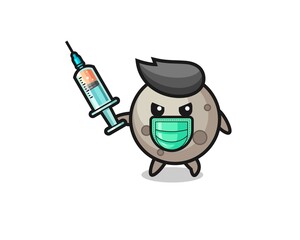 illustration of the moon to fight the virus