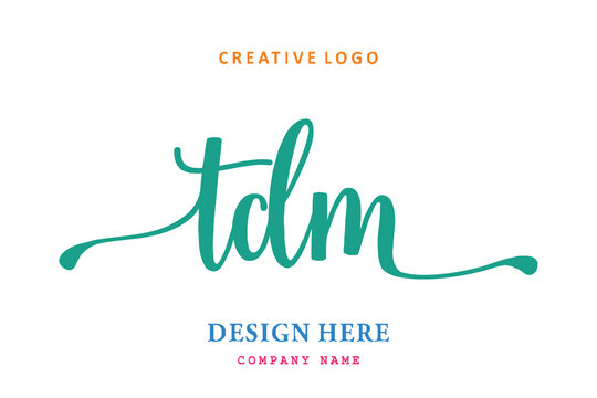 TDM lettering logo is simple, easy to understand and authoritative
