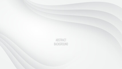 Abstract white gray  background White silk satin background Wave  smooth texture background