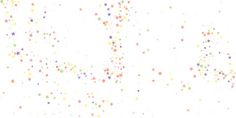 Green Christmas Sky. Pink Pattern Isolated. Yellow Confetti Space. Blue Celebration Space. Colorful Universe Festive. Red Sparkling Symbol. Pink Starry Gift