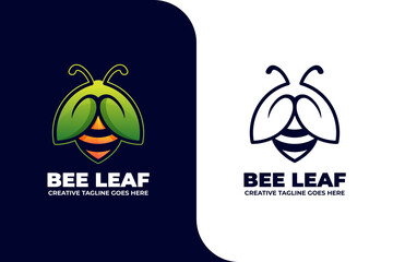 Bee Leaf Animal Logo