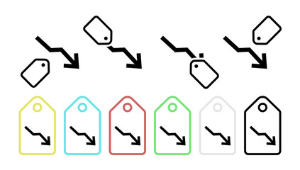 Fototapeta na wymiar Diagram vector icon in tag set illustration for ui and ux, website or mobile application