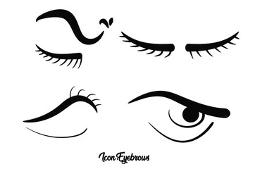 Logo or icon eyebrow design