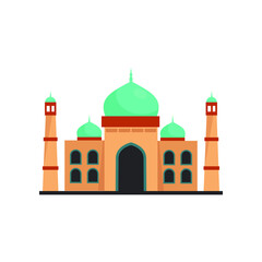 Taj Mahal, India vector illustration design