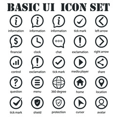 basic ui icons black series