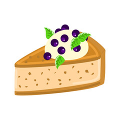 piece of cake with cherries