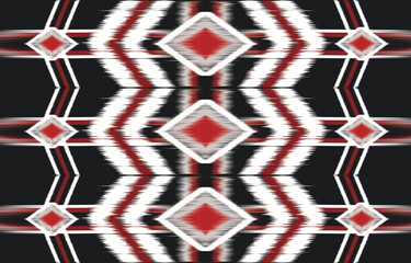 Oriental traditional ikat ethnic textile pattern Design for book cover,background,carpet,wallpaper,clothing,wrapping,Batik,fabric,Vector illustration embroidery style.