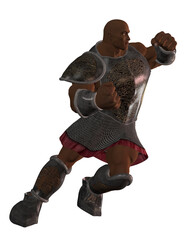 3D Huge ancient warrior