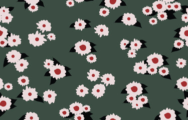 Stylized ornamental floral seamless ethnic textile pattern Design for book cover,background,carpet,wallpaper,clothing,wrapping,Batik,fabric,Vector illustration embroidery style.