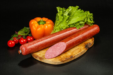 Boiled pork sausages for breakfast