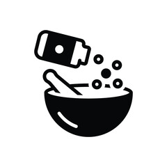Black solid icon for mixture