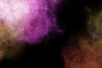 abstract space nebula on black background