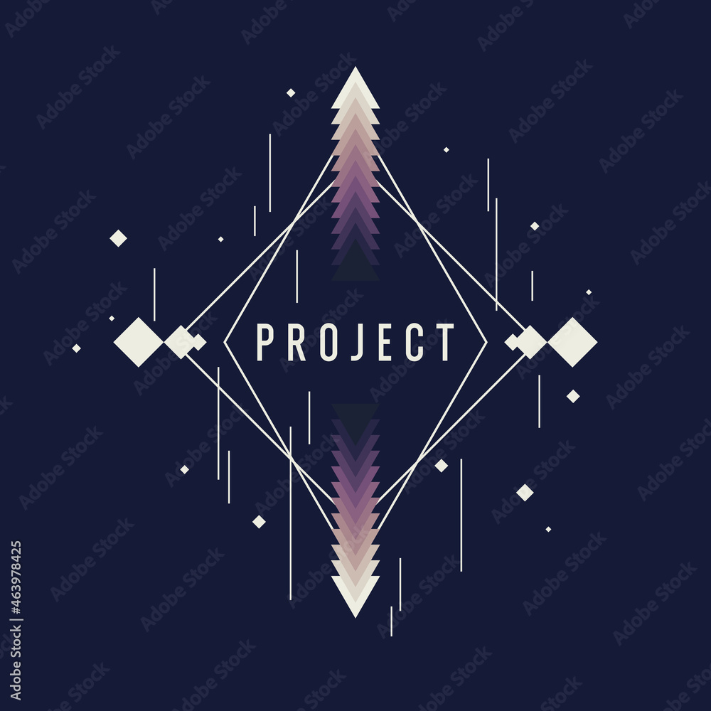 Poster a modern poster consisting of geometric shapes. abstract background with various shapes. fashionable