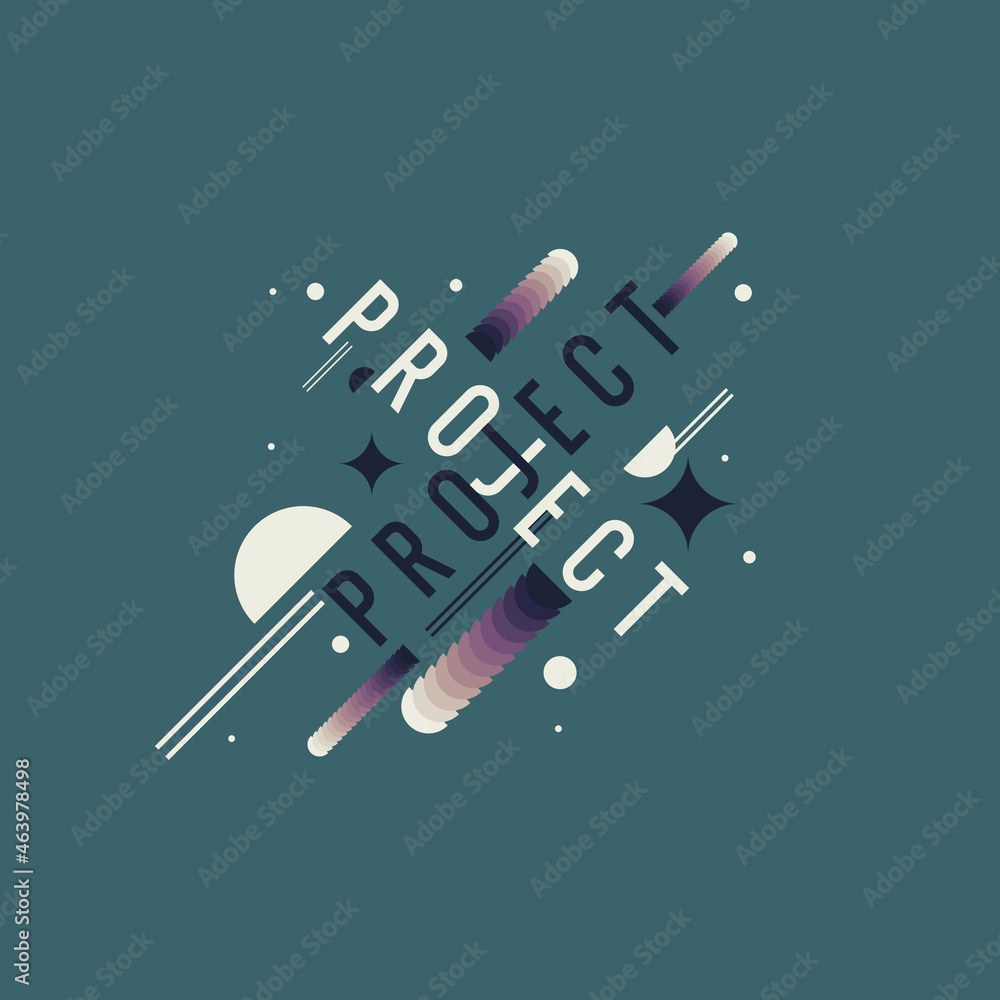 Poster abstract background with dynamic shapes. vector template