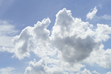 Weisse Wolken, Blauer Himmel, Hintergrundbild, Deutschland, Europa