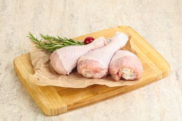 Raw chicken leg Drumstick for cooking