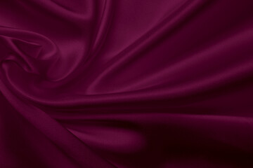 purple color satin silk with waves, abstract background luxury cloth, elegant wallpaper design.Abstract background luxury cloth or liquid wave