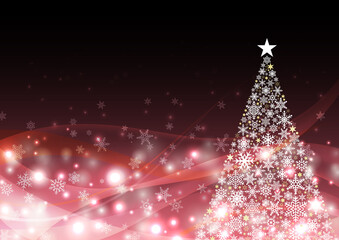 クリスマスイルミネーションの背景フレーム