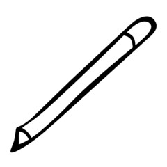 eyeliner of cosmetics hand drawn illustration