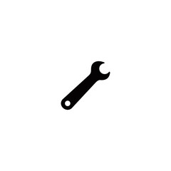 Wrench simple flat icon vector illustration