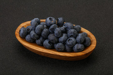 Ripe sweet tasty blueberries heap