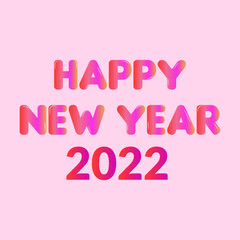 happy new year 2022. t shirt design. christmas product, greeting card, flyer, brochure, background , wall meat.