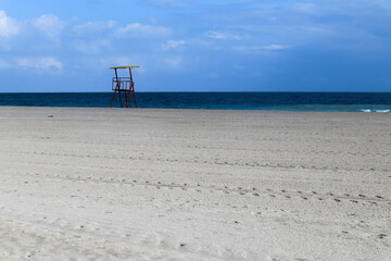 lifeguard tower on the beach