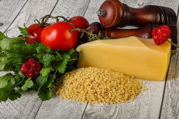 Raw Italian pasta - Stelline for cooking