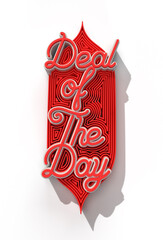 Deal of The Day Calligraphic Text Pen Tool Created Clipping Path Included in JPEG Easy to Composite.
