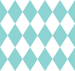Blue and white rhombus simple minimalism geomertic seamless pattern