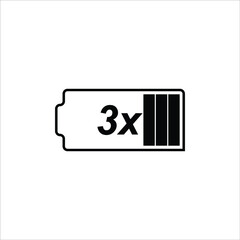 fast charging icon in black and white vector design. suitable for technology industries.