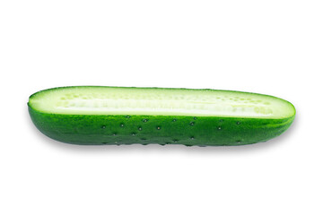 Creative layout of cucumbers. Food concept. Fresh sliced ​​cucumber. Сopy spaсe
