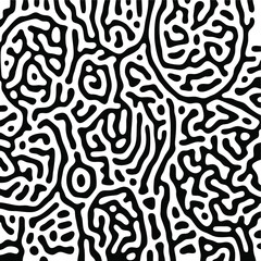 Turing Pattern Seamless Black Background