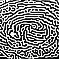 Turing Pattern Seamless Black Background