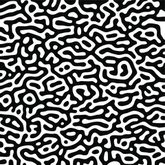 Fototapeta premium Turing Pattern Seamless Black Background