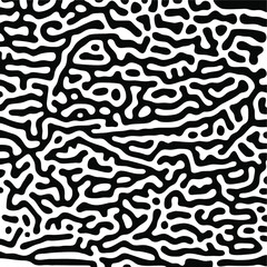 Turing Pattern Seamless Black Background