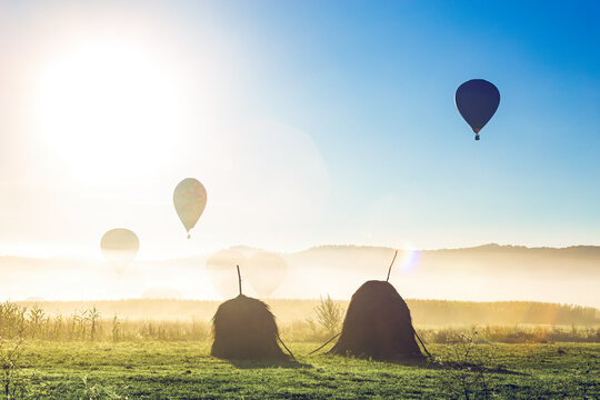 Hot air balloons, Romania