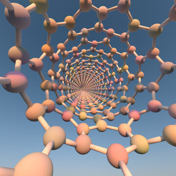 Carbon nanotube, molecular model