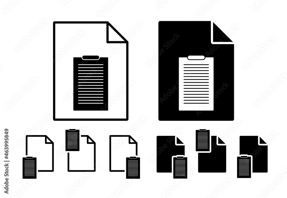 Poster paper plate vector icon in file set illustration for ui and ux, website or mobile application