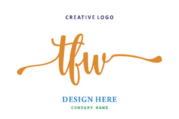 TFW lettering logo is simple, easy to understand and authoritative