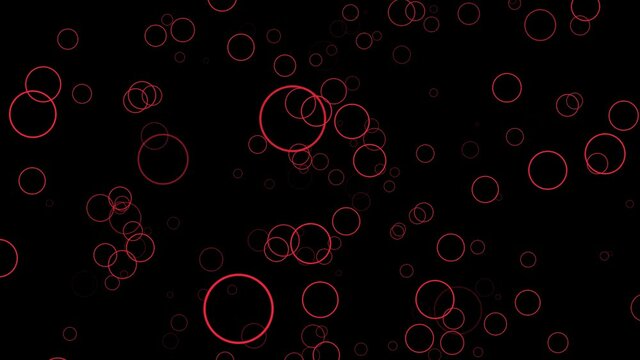 Abstract red neon shapes background