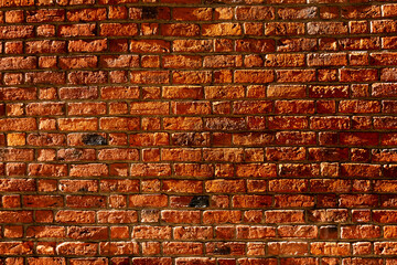 Old red brick wall textures and backgrounds