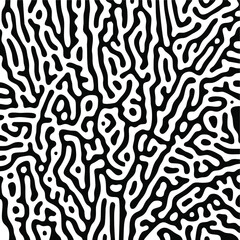 Obraz premium Turing Pattern Seamless Black Background
